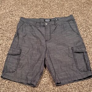 Buckle Men's Gray Cargo Shorts - Dark Heather Gray